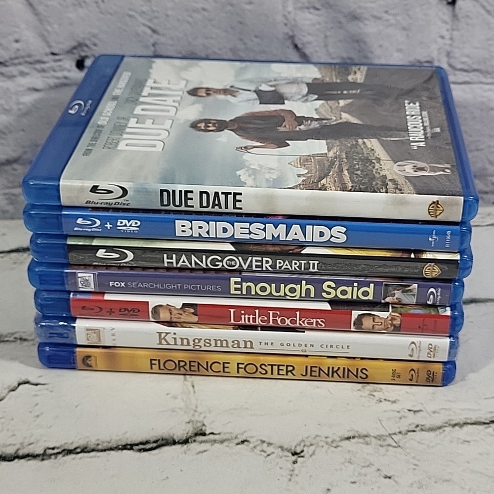 Blu-Ray Movies Random Comedy Lot Of 7 Fockers Due Date Bridesmaids Enough Said
